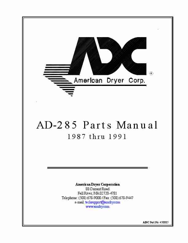American Dryer Corp  Clothes Dryer AD-285-page_pdf